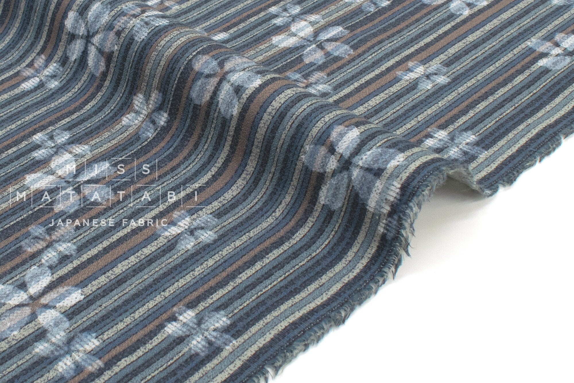 DEADSTOCK Japanese Fabric Sakura Stripe - D - 50cm