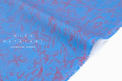 DEADSTOCK Japanese Fabric Hatake Flowers - C - 50cm