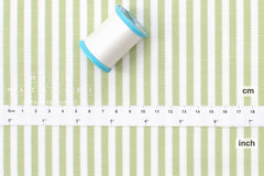 DEADSTOCK Japanese Fabric Yarn Dyed Stripes - green - fat quarter