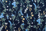 Japanese Fabric Corduroy Trailing Floral - E - 50cm
