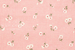Japanese Fabric Daisy Grid - pink - 50cm