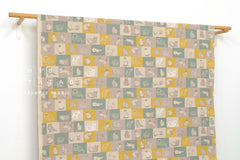 DEADSTOCK Japanese Fabric Canvas Mr Cat - A - 50cm