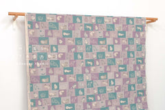 DEADSTOCK Japanese Fabric Canvas Mr Cat - D - 50cm