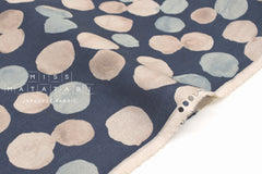 Japanese Fabric Watercolor Dots Linen Blend - D - 50cm