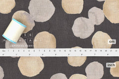 Japanese Fabric Watercolor Dots Linen Blend - E - 50cm