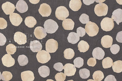 Japanese Fabric Watercolor Dots Linen Blend - E - 50cm