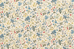 Japanese Fabric Nan's Garden Linen Blend - B - 50cm
