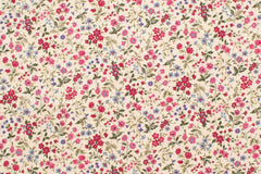 Japanese Fabric Nan's Garden Linen Blend - A - 50cm