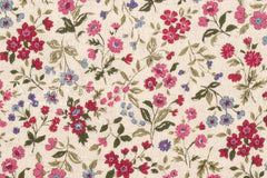Japanese Fabric Nan's Garden Linen Blend - A - 50cm