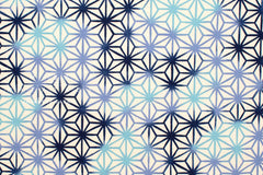 Japanese Fabric Ombre Asanohana - blue - 50cm