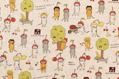 Japanese Fabric Feline Masterpiece - A - 50cm