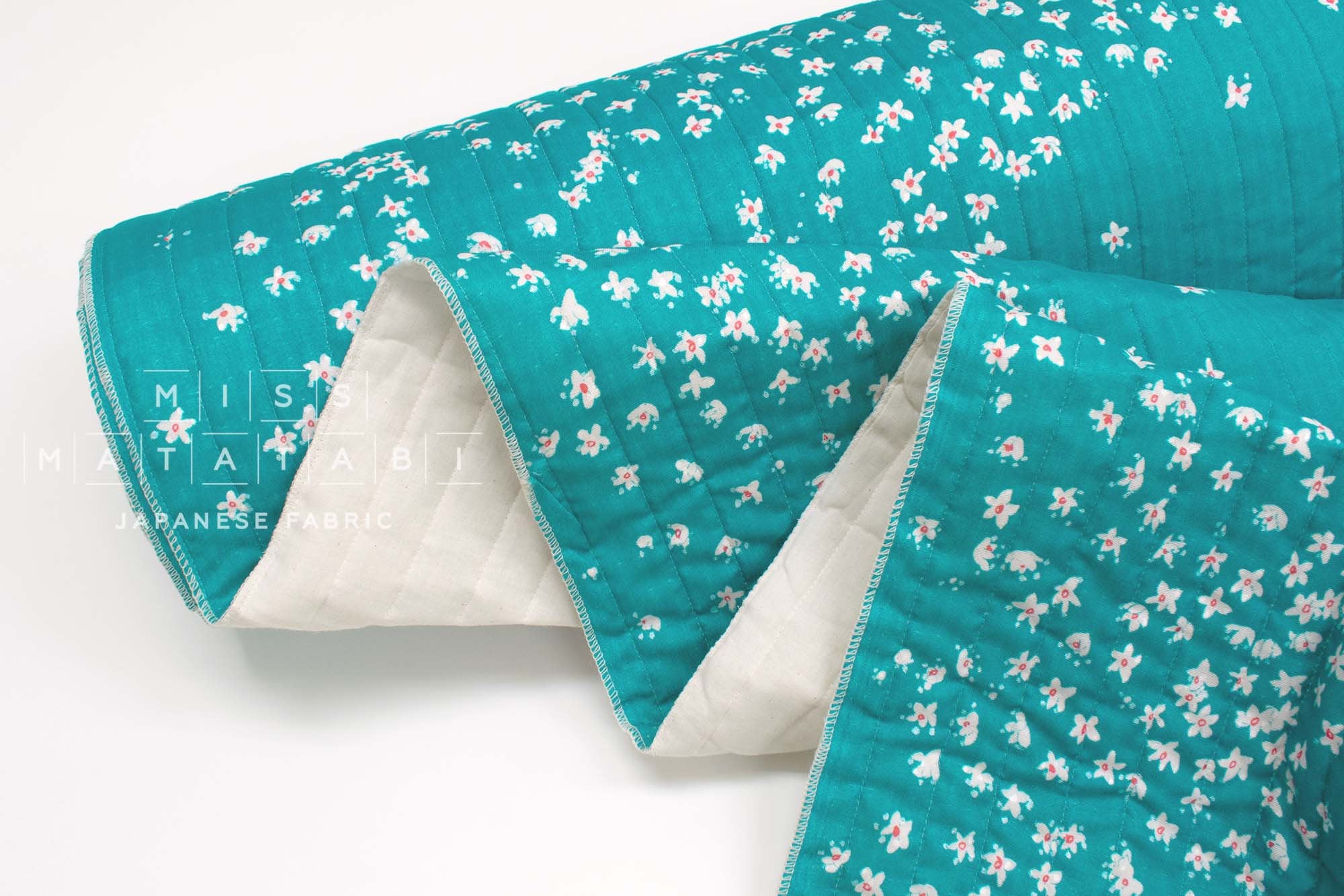 nani IRO Kokka Japanese Fabric Edelweiss Quilted Organic Double Gauze - C - 50cm