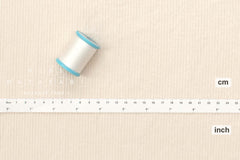 Japanese Fabric Shokunin Collection Yarn-dyed Kotohiradaki Corduroy - cream - 50cm