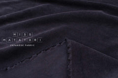 Japanese Fabric Shokunin Collection Yarn-dyed Kotohiradaki Corduroy - dark navy - 50cm