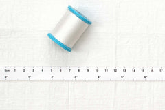 Japanese Fabric Momiji Tsumugi Washed Dobby - shiro - 50cm