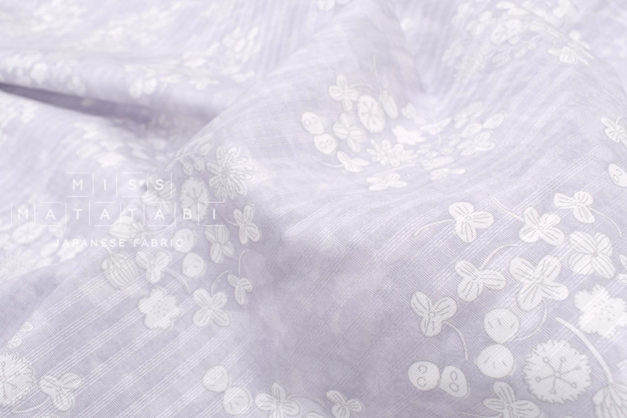 Japanese Fabric Shirotsumekusa Clover - B - 50cm