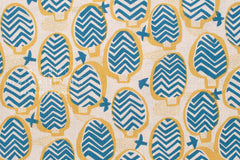 Japanese Fabric Felix - yellow, blue - 50cm