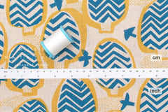 Japanese Fabric Felix - yellow, blue - 50cm