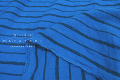 Japanese Fabric Shokunin Collection Yarn-dyed Azumadaki 75 - blue - 50cm