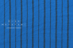 Japanese Fabric Shokunin Collection Yarn-dyed Azumadaki 75 - blue - 50cm