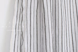 Japanese Fabric Shokunin Collection Yarn-dyed Azumadaki 75 - off white, black - 50cm