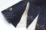 nani IRO Kokka Japanese Fabric PAL Quilted Linen - D navy blue - 50cm