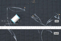 nani IRO Kokka Japanese Fabric GUNSEI Quilted linen blend - B - 50cm