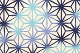 Japanese Fabric Ombre Asanohana - blue - 50cm