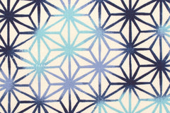 Japanese Fabric Ombre Asanohana - blue - 50cm
