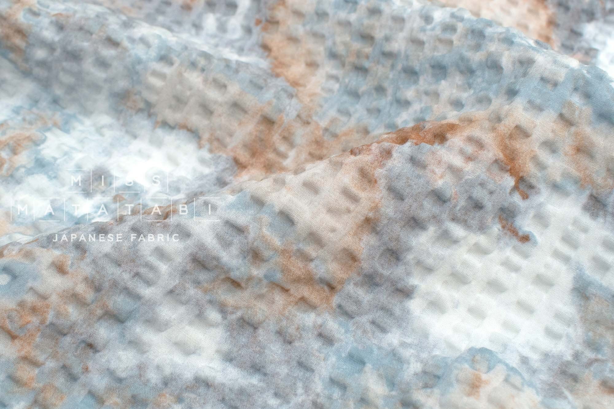 DEADSTOCK Japanese Fabric Marble Ripple - A - 50cm