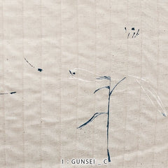 nani IRO Kokka Japanese Fabric GUNSEI Quilted Linen Blend - C - 50cm