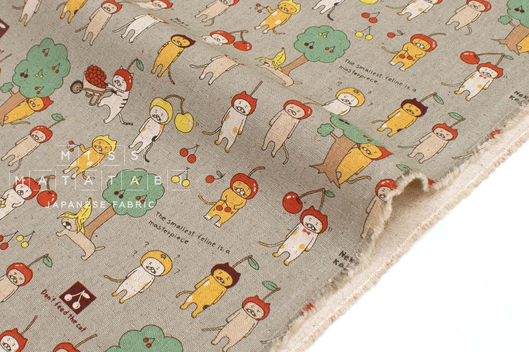 Japanese Fabric Feline Masterpiece - D - 50cm