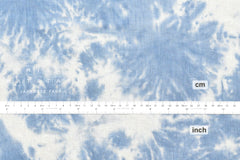 DEADSTOCK Japanese Fabric Handprinted 100% linen - 1 - 50cm