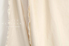 Japanese Fabric Shokunin Collection Yarn-dyed Kotohiradaki Corduroy - cream - 50cm