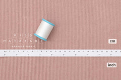 Japanese Fabric Shokunin Collection Yarn-dyed Kotohiradaki Corduroy - pink - 50cm
