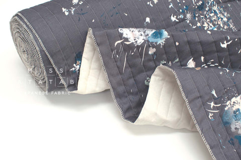 nani IRO Kokka Japanese Fabric ENCOUNTER Quilted Linen - C - 50cm