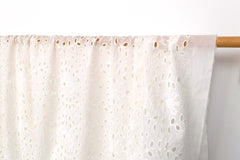 Japanese Fabric Embroidered Eyelet Flowers - 50cm