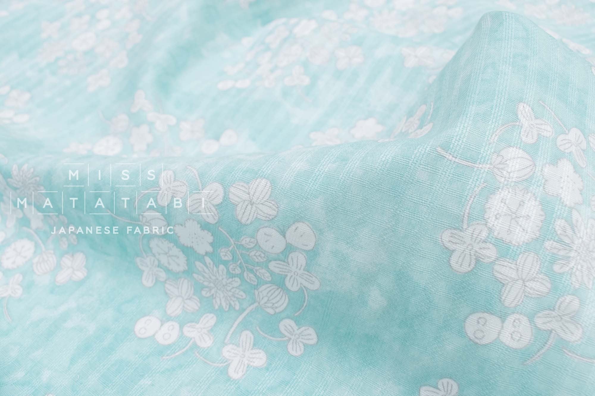 Japanese Fabric Shirotsumekusa Clover - C - 50cm