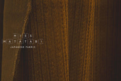 Japanese Fabric Dobby Corduroy - coffee - 50cm