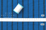 Japanese Fabric Shokunin Collection Yarn-dyed Azumadaki 75 - blue - 50cm