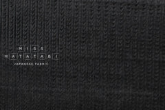 DEADSTOCK Japanese Fabric Dobby Corduroy - black - 50cm