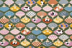 Japanese Fabric Hachiware Tuxedo Cats - 1B - 50cm