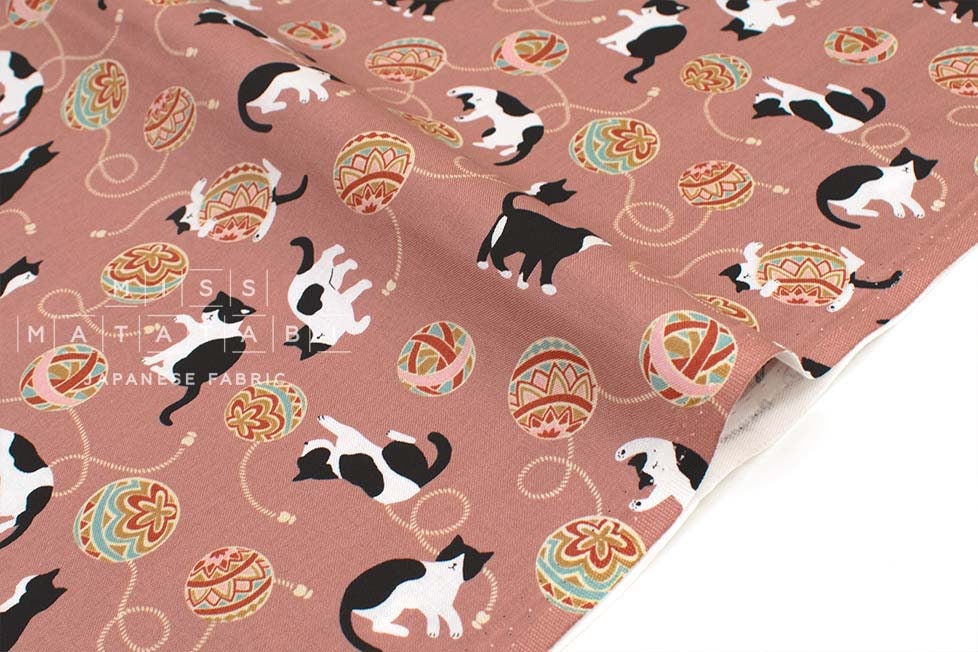 Japanese Fabric Hachiware Tuxedo Cats - 2B - 50cm