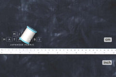 DEADSTOCK Japanese Fabric Handprinted 100% linen - 15 - 50cm