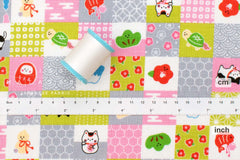 Japanese Fabric Baby Mt Fuji and Friends - A - 50cm