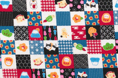 Japanese Fabric Baby Mt Fuji and Friends - E - 50cm