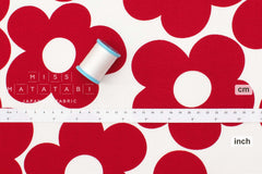 Japanese Fabric Scandi Pop Big Floral - A - 50cm