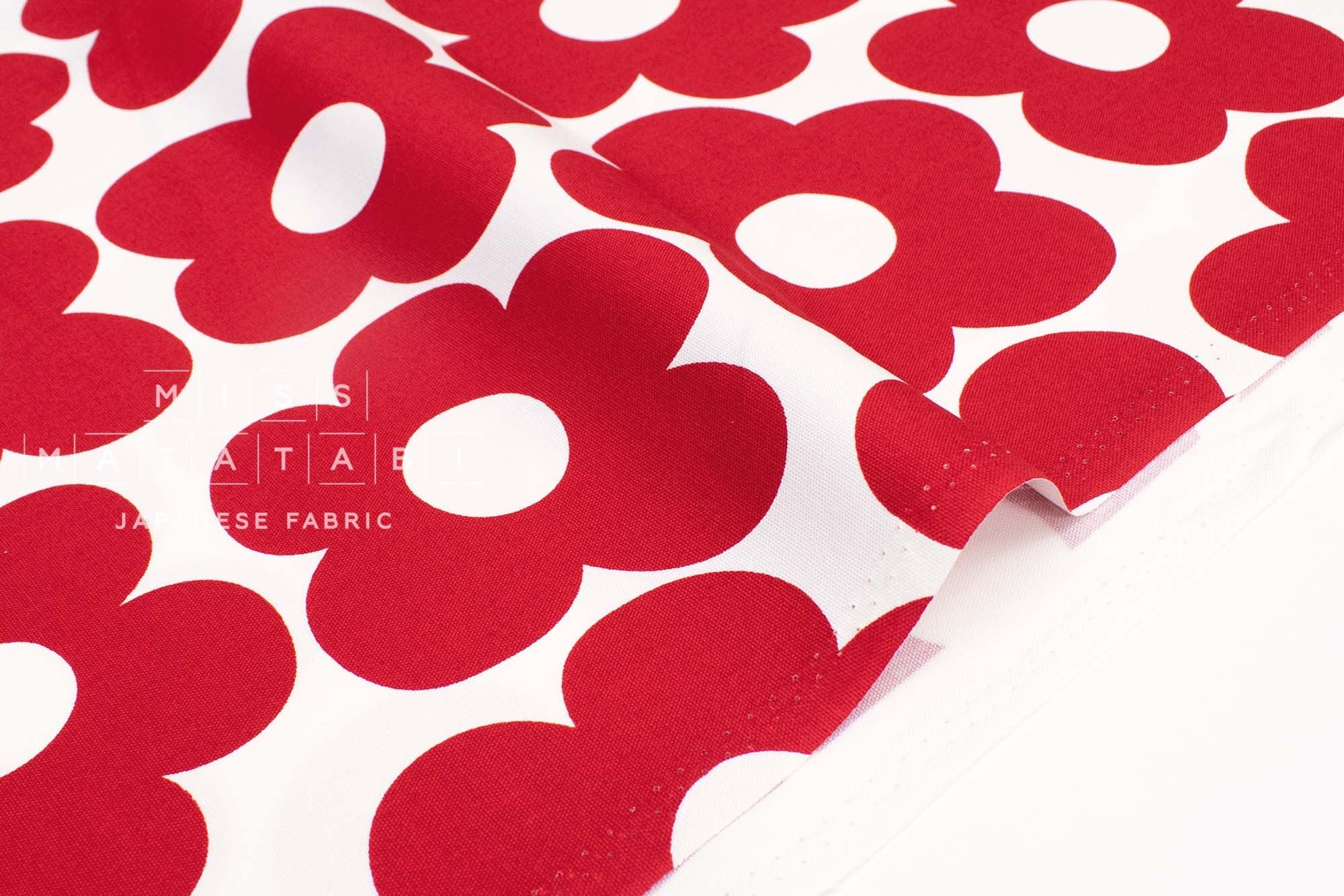 Japanese Fabric Scandi Pop Big Floral - A - 50cm