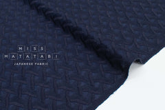 DEADSTOCK Japanese Fabric Embroidery - blue - 50cm