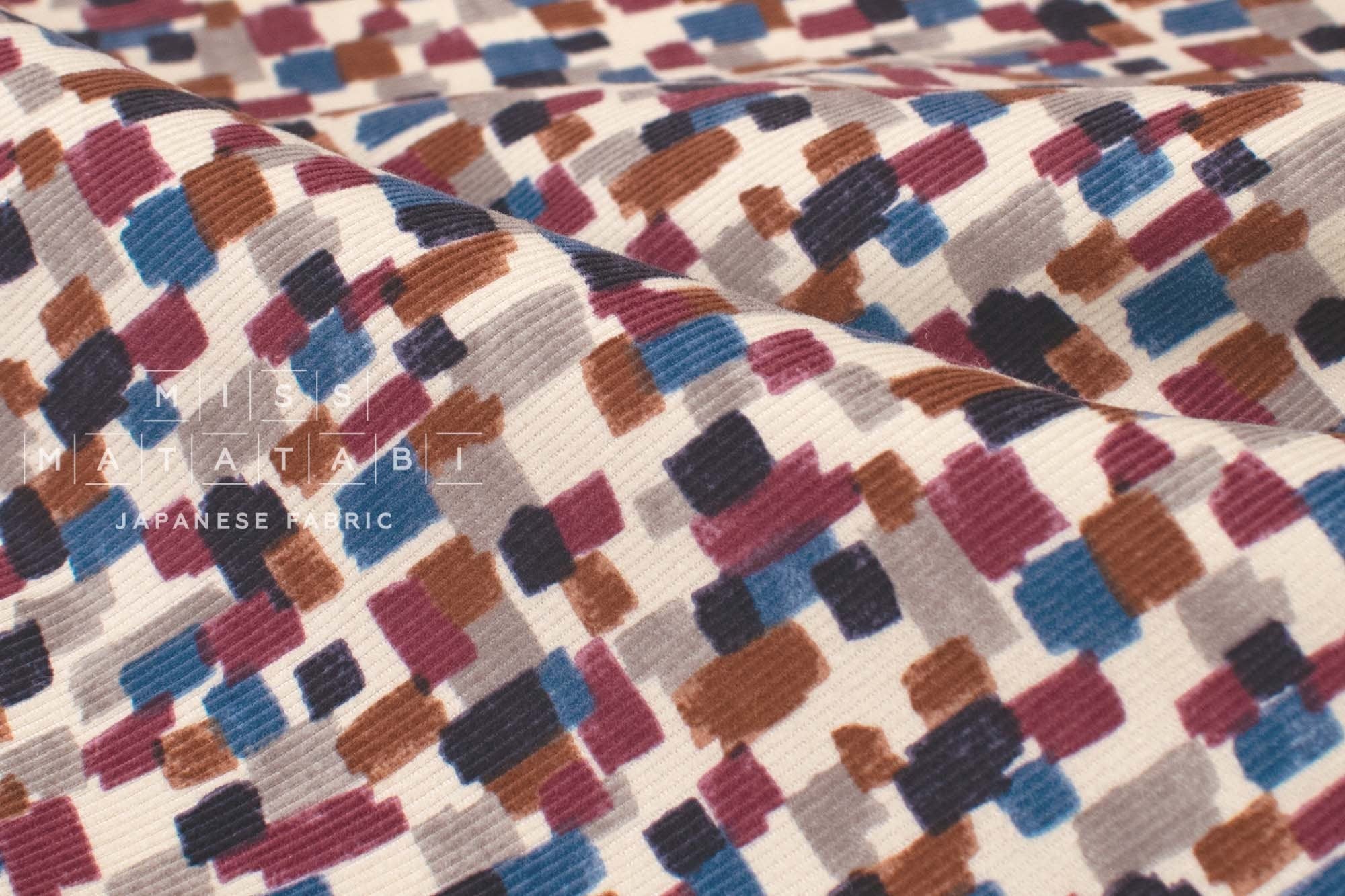 Japanese Fabric Corduroy Henry - A - 50cm